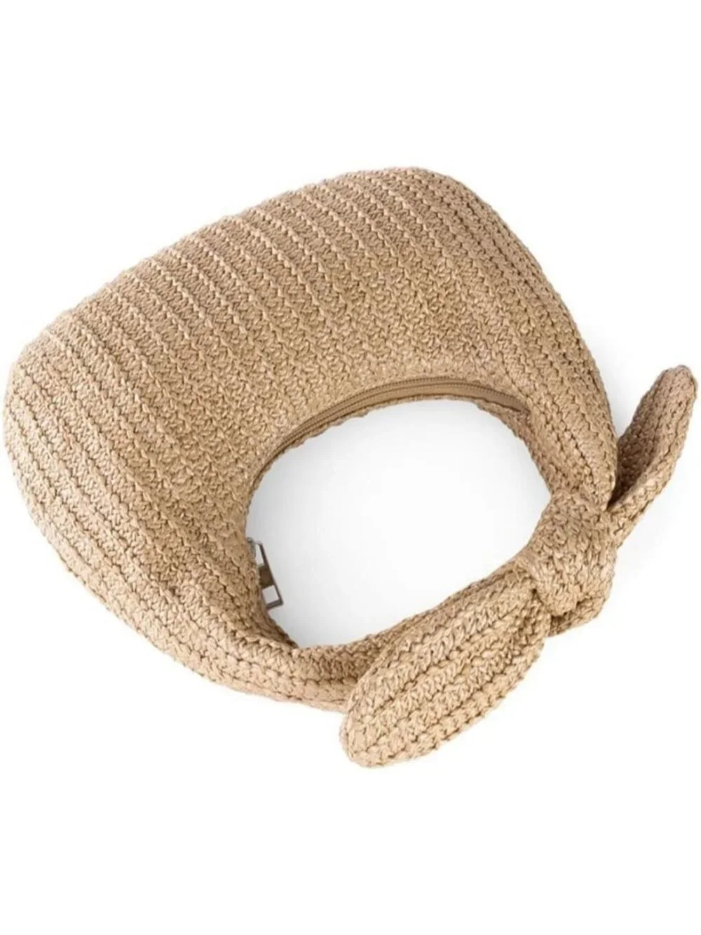Women’s Khaki4 Straw Woven Clutch Purse Crossbody Evening Wedding Handbag